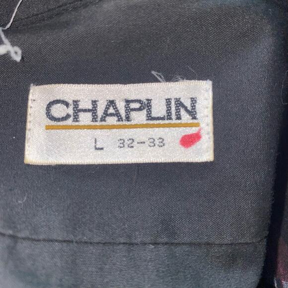 Chaplin Vintage Black Abstract Painted Long Sleeve Button Up Shirt Size Large - Picture 7 of 8